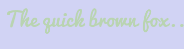 Image with Font Color B9D4B1 and Background Color D1D3F4